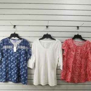 New 3 Pcs Women's Top Blouse Shirt Sweater Tank
